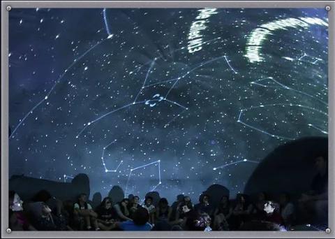 inside of a planetarium