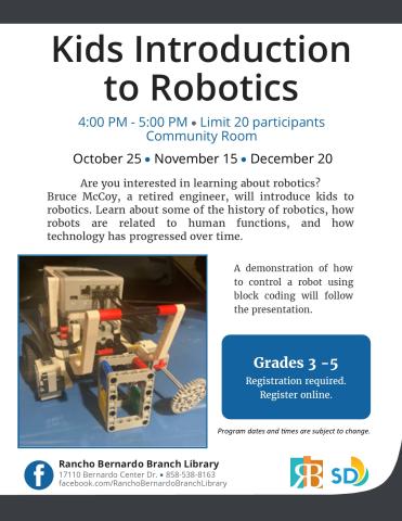 Kids Intro to Robotics