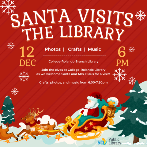 Santa visits the library!