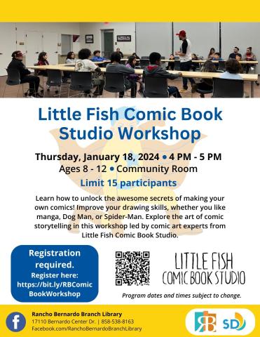 Little Fish Comic Book Studio Workshop