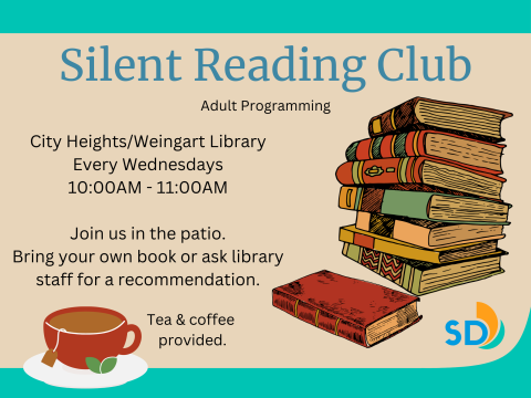 Silent Reading Club Every Wednesday 10 AM 