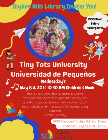 Tiny Tots University/Universidad de Pequeños May 2024