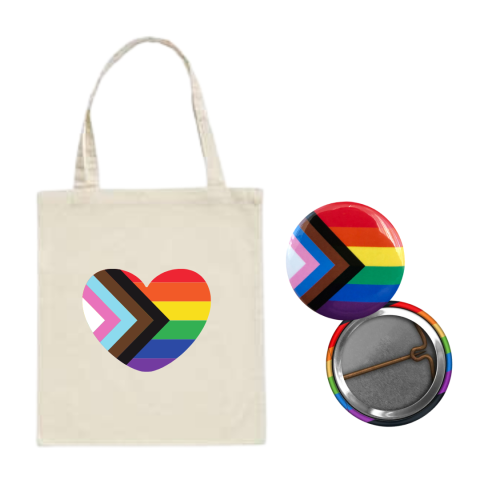 Innovative Friday Pride Buttons and Tote Bags