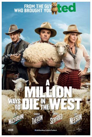 Poster for a Million Ways to Die in the West