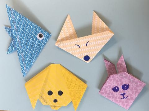 Examples of origami animals 