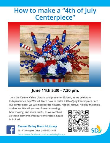 Join us as we Celebrate Independence Day, with a 4th of July Centerpiece.