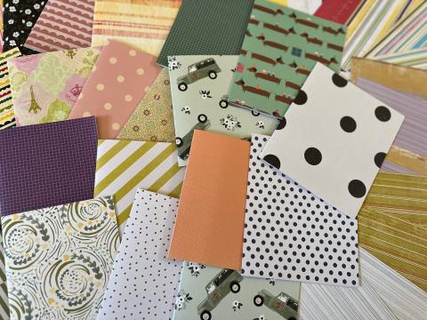 Assorted paper for making hand bound journals