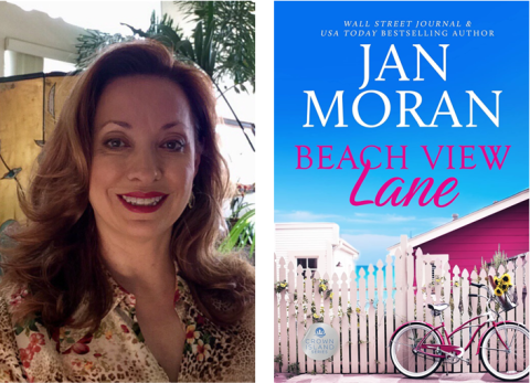 Jan Moran and her latest book. 