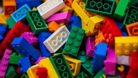 pile of colorful LEGO bricks