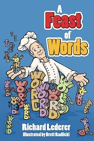 Book cover for A Feast of Words showing a chef surrounded by words