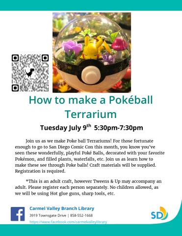 Join us as we Celebrate San Diego Comic Con, and make these fun Pokeball Terrariums.