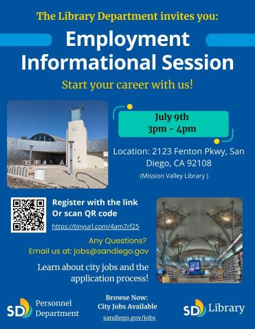 Info session flyer with duplicated information, including date, time, and registration link.