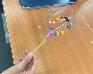 Beaded bubble wand craft example