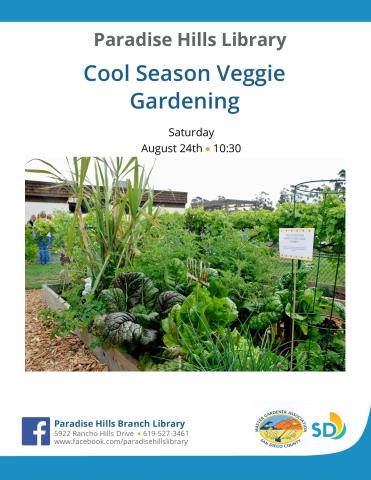 Cool season veggie garden
