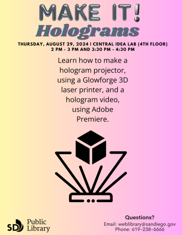 Graphic of a hologram projector
