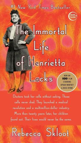 "The Immortal Life of Henrietta Lacks" book cover