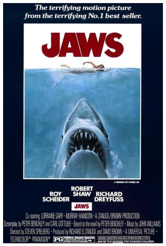 Movie poster for Jaws