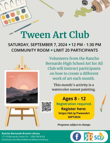 Tween Art Club