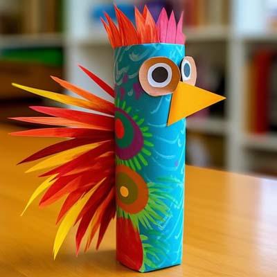 In Celebration of Filipino American History Month  - create  the mythical Sarimanok,  vibrant and legendary bird of the Maranao people in the Philippines.