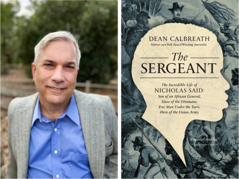 Dean Calbreath and his featured book The Sergeant.