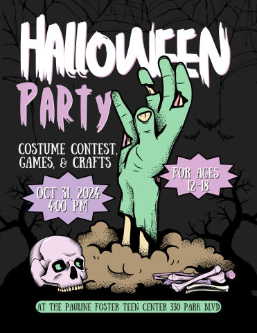 Halloween party flyer.