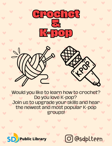 Crochet & K-pop flyer.