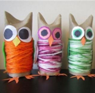 Cardboard Tube Owl