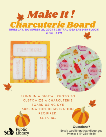 Square and circular glass charcuterie boards, decorated using dye sublimated images.