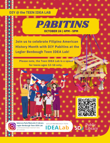 Celebrate Filipino American Heritage Month with DIY Pabitins at the Teen IDEA Lab