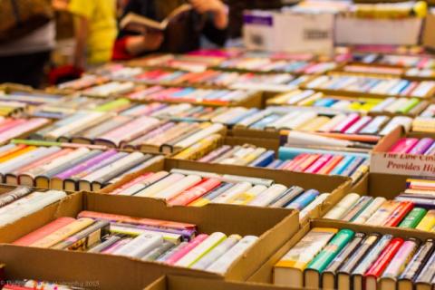 Boxes of books