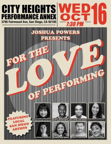 Joshua Powers Presents: For the Love of Performing