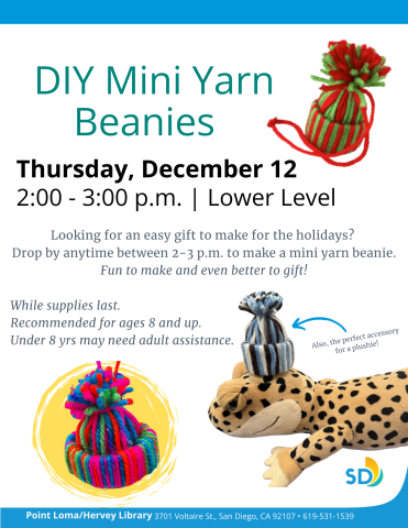 DIY Mini Yarn Beanie Flyer