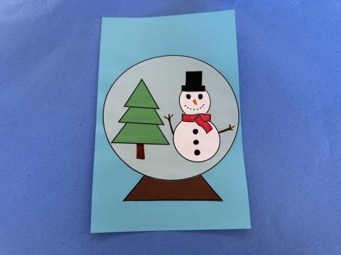 Winter Snow Globe Take Home Craft 