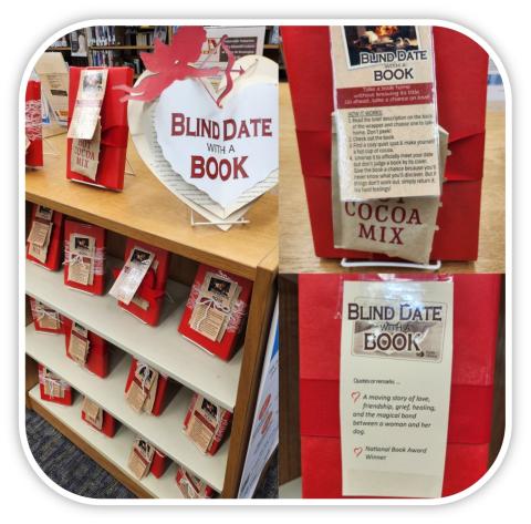 Blind Date with a book display