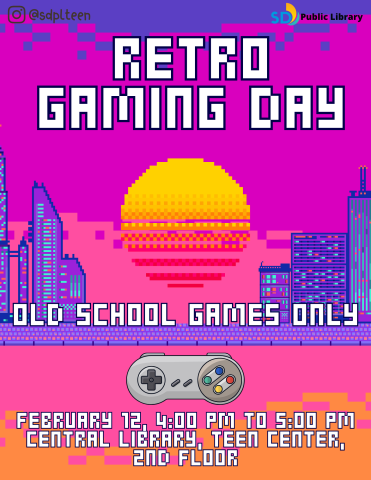 Retro Gaming Day flyer.