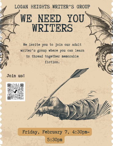 hand holding writing quill against beige background