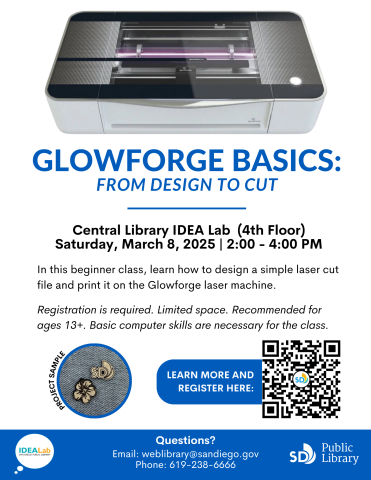 Glowforge Basics Flyer