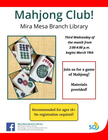 Mahjong tiles: red, green and blue