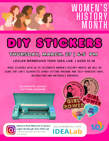 Celebrate Women's History Month with DIY stickers. 