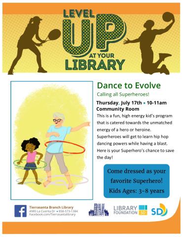 Cartoon kid and adult hula hooping