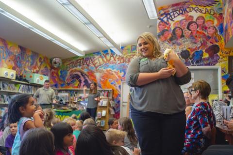 Zovargo presenter holding a duck