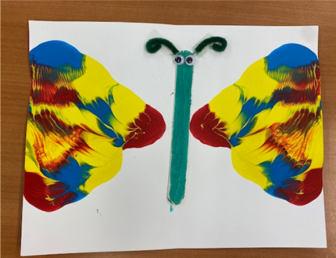 Example of a butterfly symmetry craft