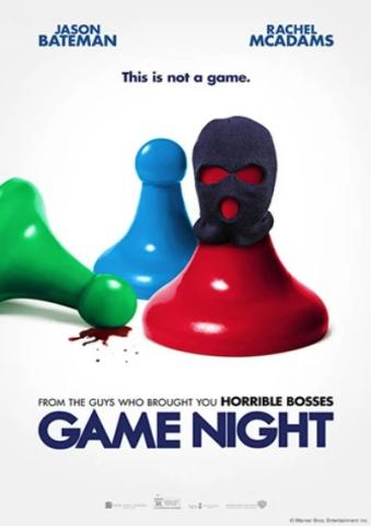 Poster with colorful game pieces