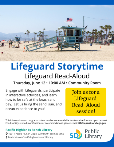 Lifeguard Storytimes Flyer