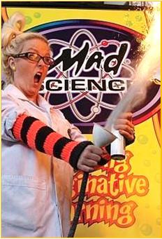 A Mad Science performer