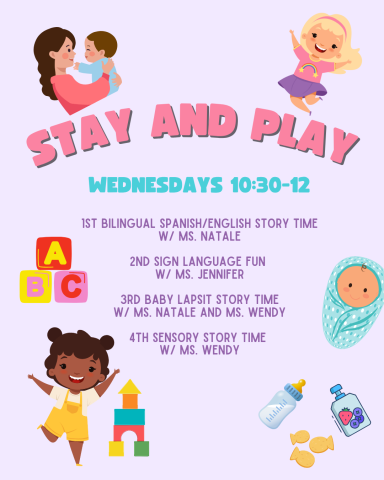 Stay and Play! Every Wednesday from 10:30-12 at the DSCL!