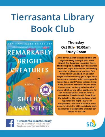 Book cover with an illustrated orange octopus on the ocean floor