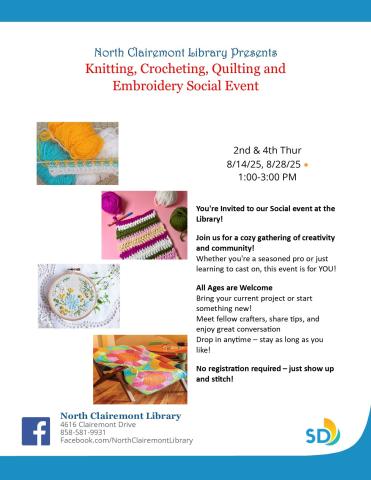 Knitting & Crocheting Flyer