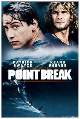 Picture of two men surfing.