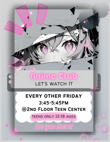 Anime club flyer.